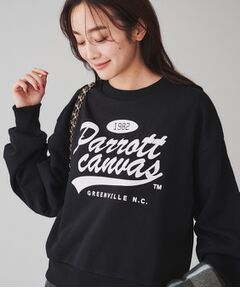 【PARROTT CANVAS】ピーシーロゴ クルースウェット