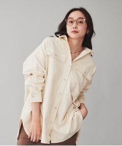 【Healthy DENIM】Almond コーディロイスーパービックシャツ