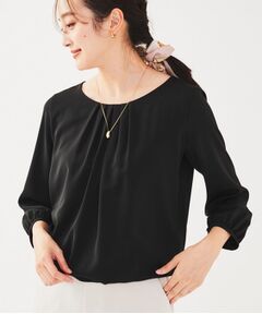 UNTITLED / アンタイトル シャツ・ブラウス | 【透けにくい/通勤】パウダリー タックブラウス