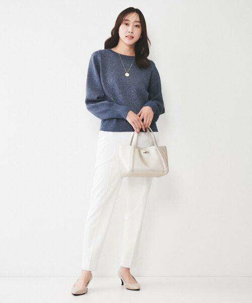 UNTITLED / アンタイトル ニット・セーター | 【アンサンブル可能/ラメ調】シャイニーセミラグランプルオーバーニット | 詳細15