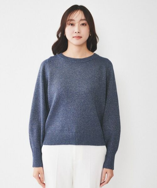 UNTITLED / アンタイトル ニット・セーター | 【アンサンブル可能/ラメ調】シャイニーセミラグランプルオーバーニット | 詳細17
