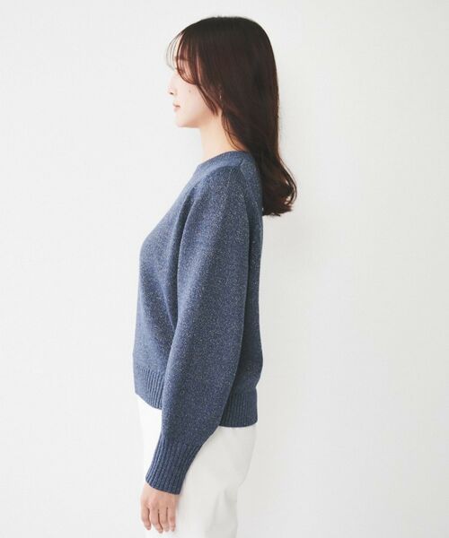 UNTITLED / アンタイトル ニット・セーター | 【アンサンブル可能/ラメ調】シャイニーセミラグランプルオーバーニット | 詳細18
