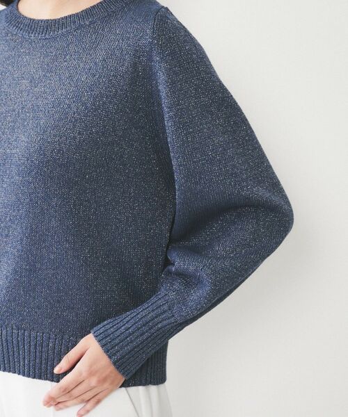 UNTITLED / アンタイトル ニット・セーター | 【アンサンブル可能/ラメ調】シャイニーセミラグランプルオーバーニット | 詳細21
