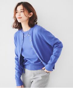 UNTITLED / アンタイトル カーディガン・ボレロ | 【アンサンブル可能/6色展開】スパンレーヨン カーディガンニット