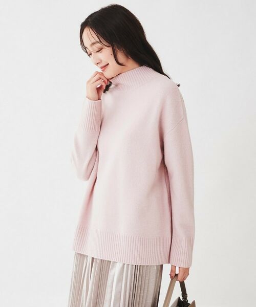 UNTITLED / アンタイトル ニット・セーター | ラムウールカシミヤ ボトルネックプルオーバーニット | 詳細10