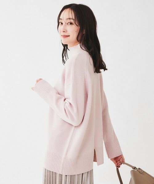 UNTITLED / アンタイトル ニット・セーター | ラムウールカシミヤ ボトルネックプルオーバーニット | 詳細11