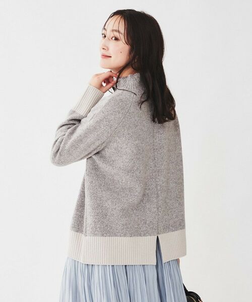 UNTITLED / アンタイトル ニット・セーター | ラムウールカシミヤ ボトルネックプルオーバーニット | 詳細15