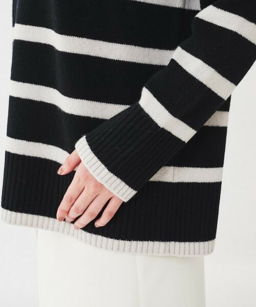 UNTITLED / アンタイトル ニット・セーター | ラムウールカシミヤ ボトルネックプルオーバーニット | 詳細23