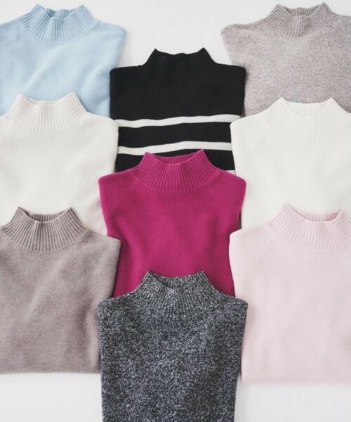 UNTITLED / アンタイトル ニット・セーター | ラムウールカシミヤ ボトルネックプルオーバーニット | 詳細26