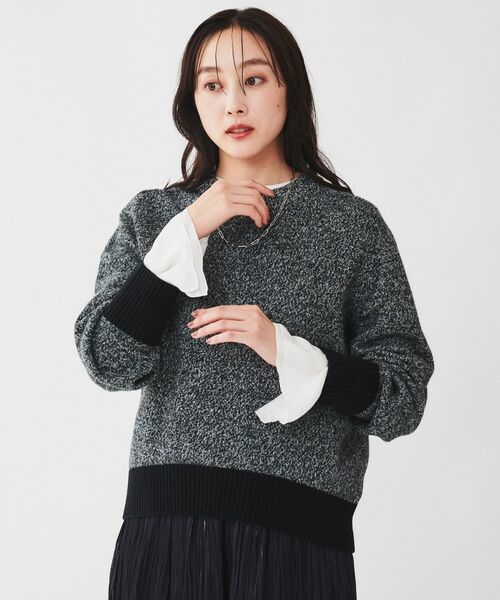 UNTITLED / アンタイトル ニット・セーター | ラムウールカシミヤ パフスリーブプルオーバーニット | 詳細14