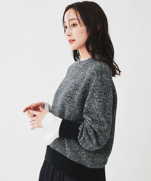 UNTITLED / アンタイトル ニット・セーター | ラムウールカシミヤ パフスリーブプルオーバーニット | 詳細15