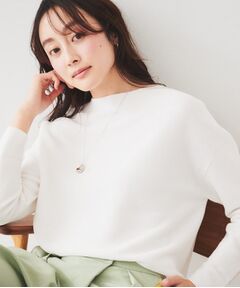 UNTITLED / アンタイトル ニット・セーター | 【体型カバー/春素材】コットン混 ガーターニット