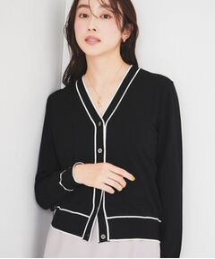 UNTITLED / アンタイトル カーディガン・ボレロ | 【アンサンブル可能】配色Vネックカーディガン