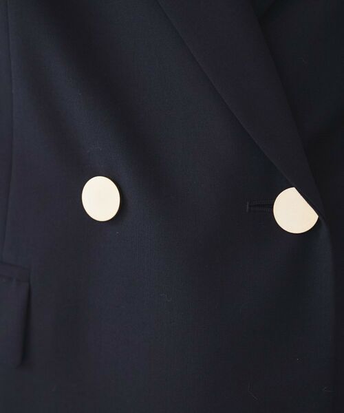 UNTITLED / アンタイトル テーラードジャケット | 【通勤/春の軽羽織り】サマーウール調 ダブルブレストジャケット | 詳細21