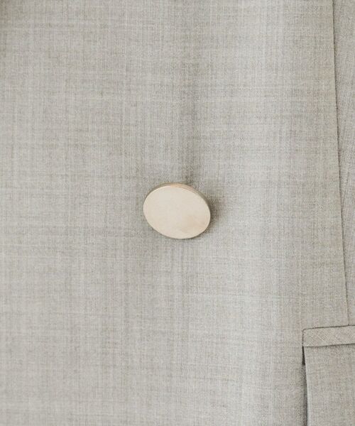 UNTITLED / アンタイトル テーラードジャケット | 【通勤/春の軽羽織り】サマーウール調 ダブルブレストジャケット | 詳細6