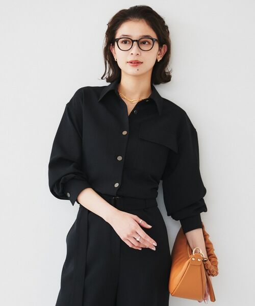 UNTITLED / アンタイトル サロペット・オールインワン | 【朝比奈 彩×Oggi×UNTITLED スペシャルコラボ】シャツカラーオールインワン | 詳細11