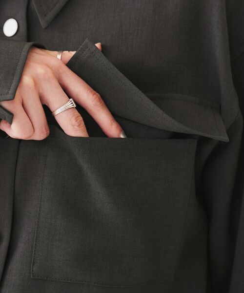 UNTITLED / アンタイトル サロペット・オールインワン | 【朝比奈 彩×Oggi×UNTITLED スペシャルコラボ】シャツカラーオールインワン | 詳細18