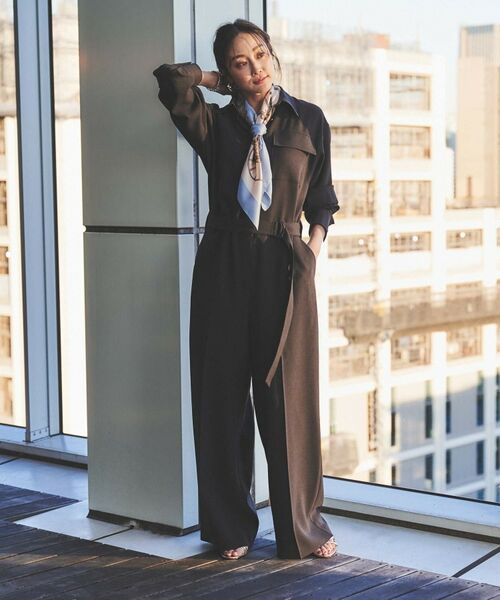 UNTITLED / アンタイトル サロペット・オールインワン | 【朝比奈 彩×Oggi×UNTITLED スペシャルコラボ】シャツカラーオールインワン | 詳細2