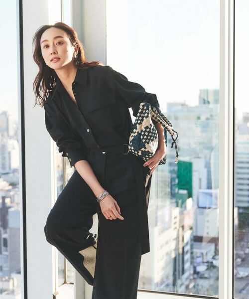 UNTITLED / アンタイトル サロペット・オールインワン | 【朝比奈 彩×Oggi×UNTITLED スペシャルコラボ】シャツカラーオールインワン | 詳細7