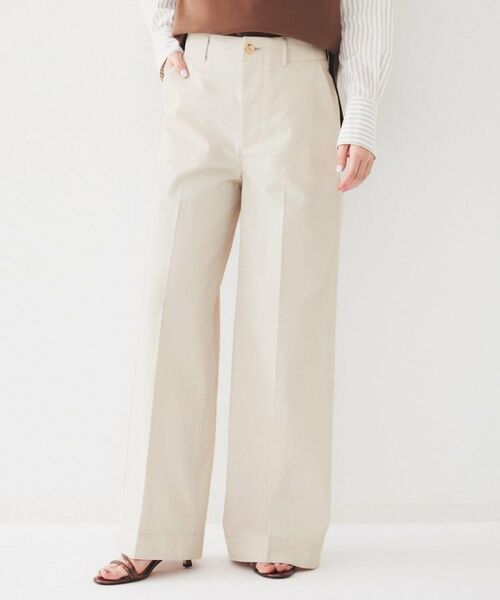 UNTITLED / アンタイトル パンツ | コットンライク ワイドストレートパンツ | 詳細2