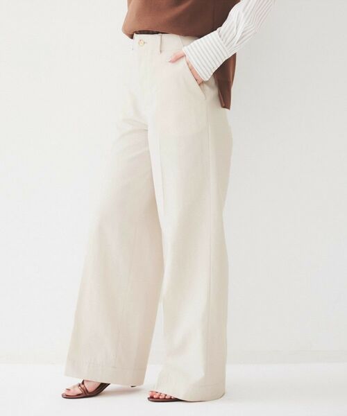 UNTITLED / アンタイトル パンツ | コットンライク ワイドストレートパンツ | 詳細3