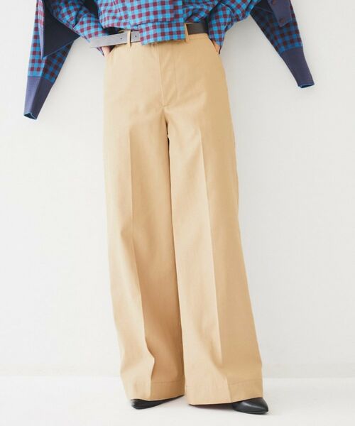 UNTITLED / アンタイトル パンツ | コットンライク ワイドストレートパンツ | 詳細6