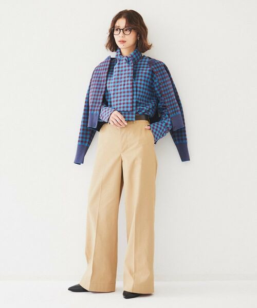 UNTITLED / アンタイトル パンツ | コットンライク ワイドストレートパンツ | 詳細8