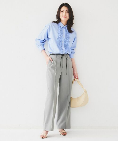 UNTITLED / アンタイトル パンツ | ストレッチストレートパンツ | 詳細8