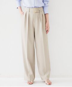 UNTITLED / アンタイトル パンツ | ベルト付き2タックパンツ