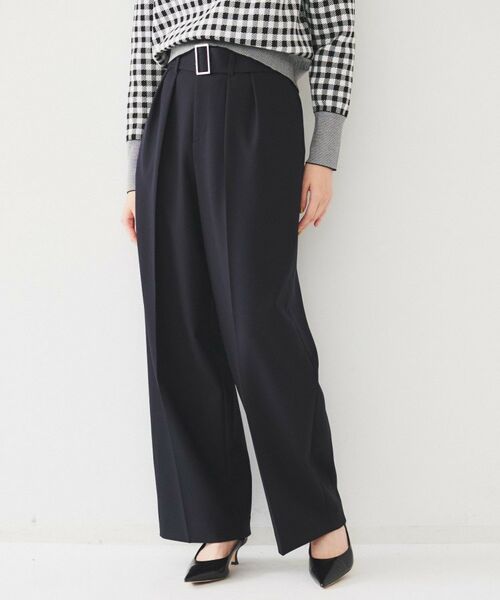 UNTITLED / アンタイトル パンツ | ベルト付き2タックパンツ | 詳細11