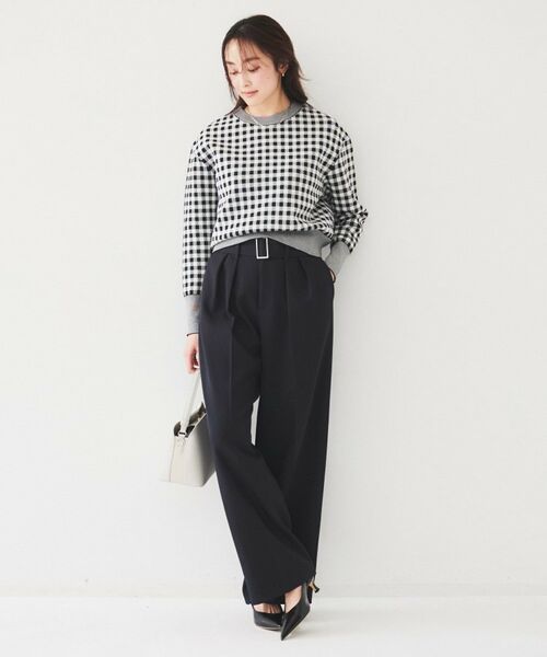 UNTITLED / アンタイトル パンツ | ベルト付き2タックパンツ | 詳細13