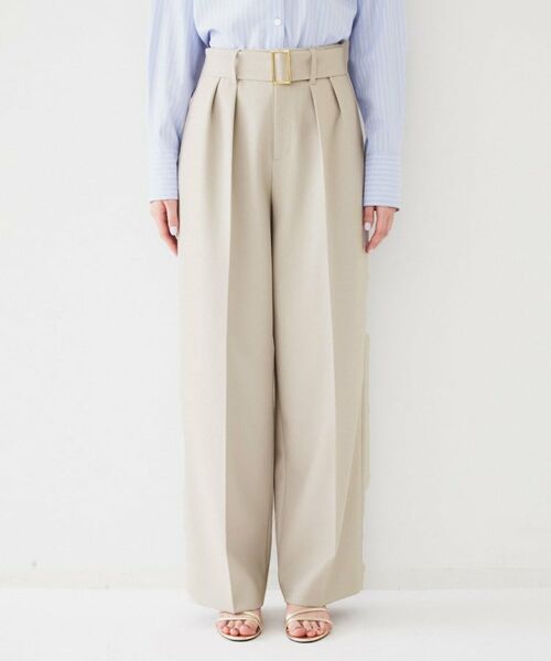 UNTITLED / アンタイトル パンツ | ベルト付き2タックパンツ | 詳細16
