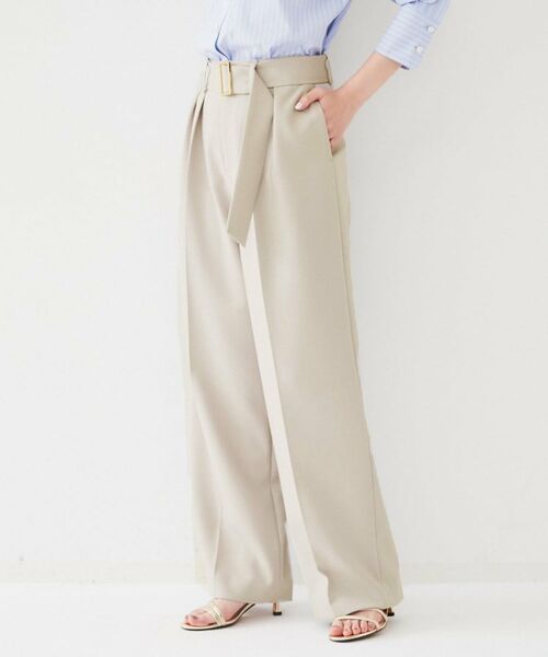 UNTITLED / アンタイトル パンツ | ベルト付き2タックパンツ | 詳細7