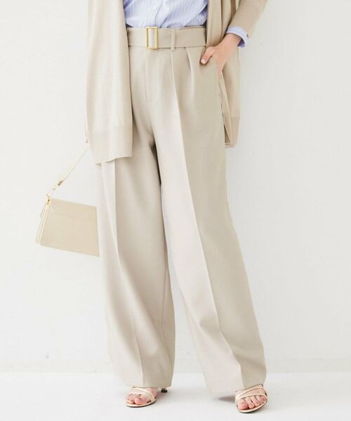 UNTITLED / アンタイトル パンツ | ベルト付き2タックパンツ | 詳細8
