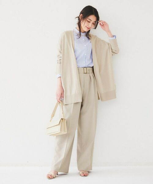 UNTITLED / アンタイトル パンツ | ベルト付き2タックパンツ | 詳細9