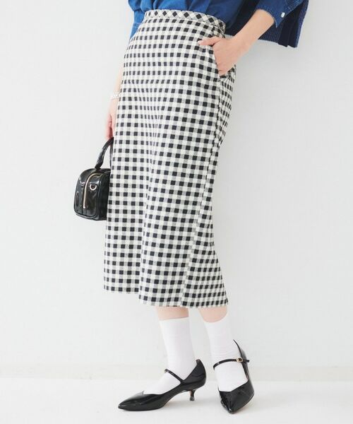 UNTITLED / アンタイトル スカート | 【セットアップ可能】ギンガムチェック ペンシルスカート | 詳細2