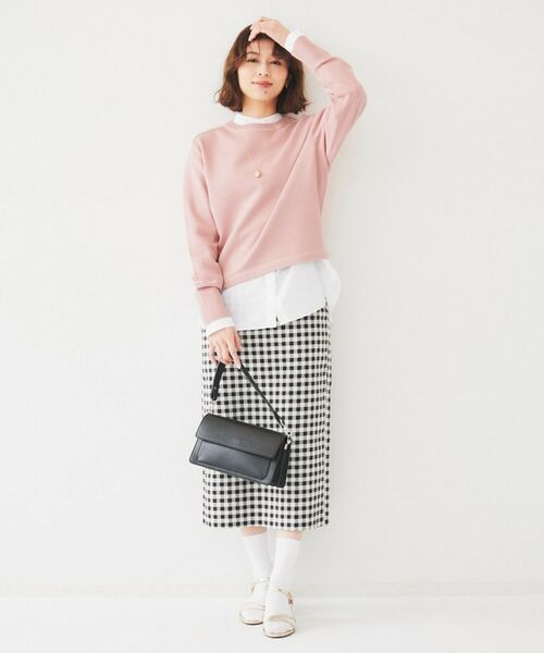 UNTITLED / アンタイトル スカート | 【セットアップ可能】ギンガムチェック ペンシルスカート | 詳細5