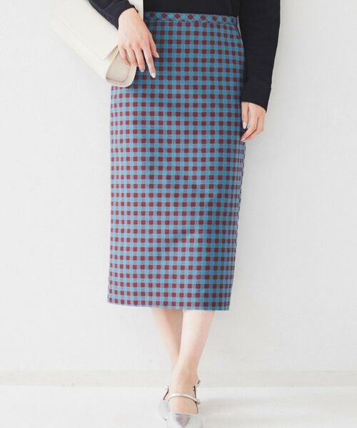 UNTITLED / アンタイトル スカート | 【セットアップ可能】ギンガムチェック ペンシルスカート | 詳細8