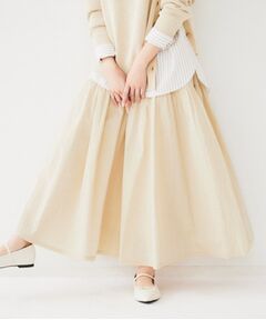 UNTITLED / アンタイトル ロング・マキシ丈スカート | ライトコットン ティアードスカート