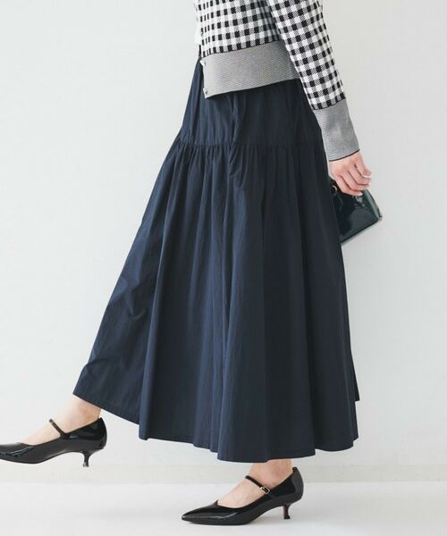 UNTITLED / アンタイトル ロング・マキシ丈スカート | ライトコットン ティアードスカート | 詳細13