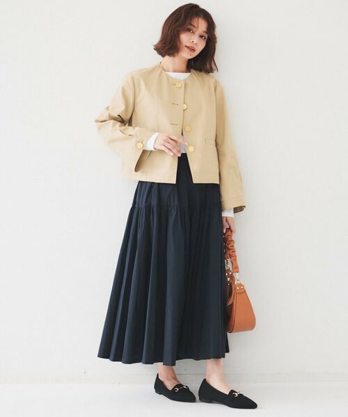 UNTITLED / アンタイトル ロング・マキシ丈スカート | ライトコットン ティアードスカート | 詳細17