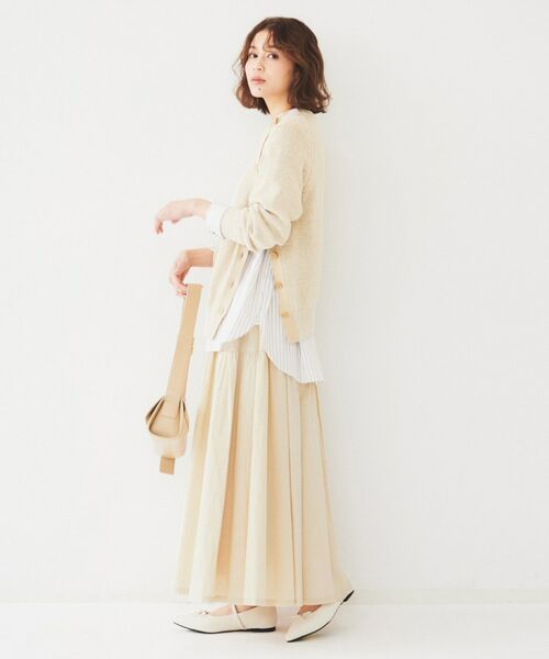 UNTITLED / アンタイトル ロング・マキシ丈スカート | ライトコットン ティアードスカート | 詳細4