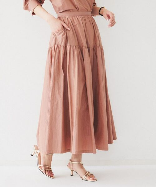 UNTITLED / アンタイトル ロング・マキシ丈スカート | ライトコットン ティアードスカート | 詳細8