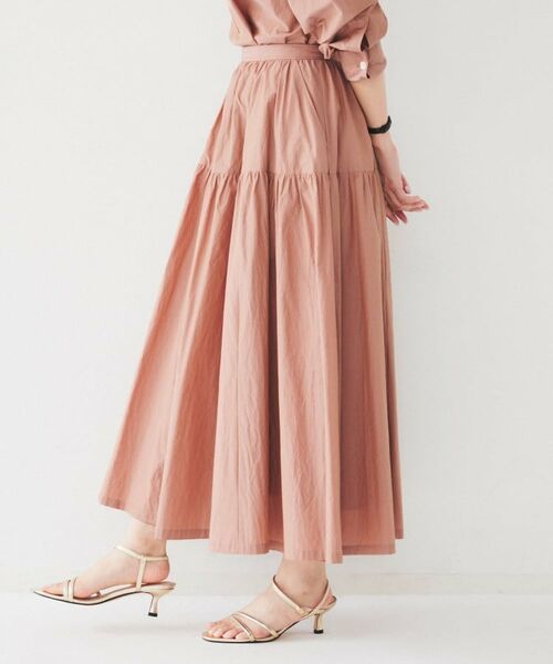 UNTITLED / アンタイトル ロング・マキシ丈スカート | ライトコットン ティアードスカート | 詳細9