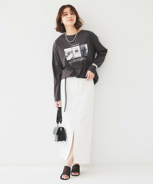 UNTITLED / アンタイトル ロング・マキシ丈スカート | セミタイトデニムスカート | 詳細4