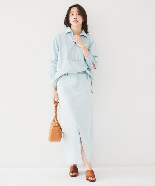 UNTITLED / アンタイトル ロング・マキシ丈スカート | セミタイトデニムスカート | 詳細9