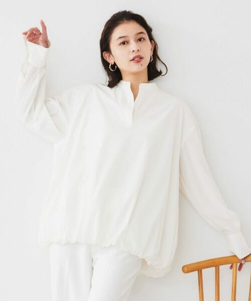 UNTITLED/アンタイトル 【朝比奈 彩×Oggi×UNTITLED スペシャルコラボ】バルーンヘムブラウス オフホワイト(003) 00(XS)