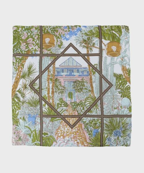 UNTITLED / アンタイトル バンダナ・スカーフ | 【manipuri】65cm×65cm シルクスカーフ | 詳細1