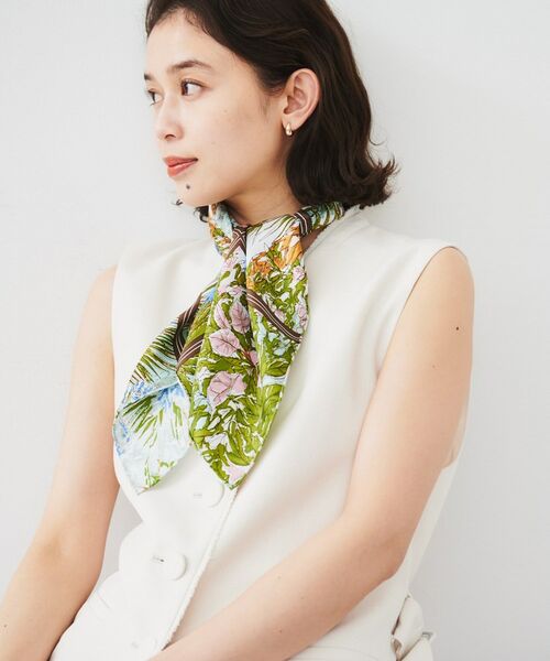 UNTITLED / アンタイトル バンダナ・スカーフ | 【manipuri】65cm×65cm シルクスカーフ | 詳細3