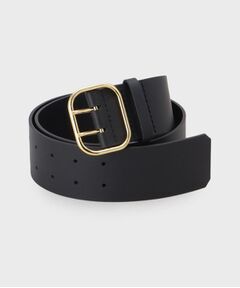 UNTITLED / アンタイトル ベルト・サスペンダー | 【 LEFIJE】スクエアバックルワイドベルト